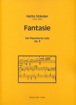 Stnder, Hatto Fantasie fr Pianoforte solo f-Moll op. 8 (1942) Klavier Partitur