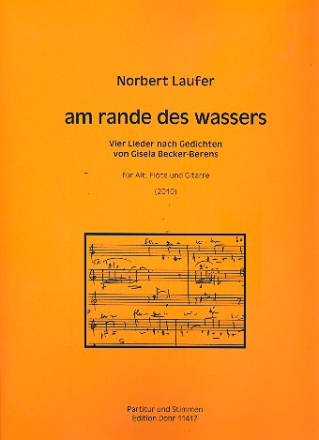 Am Rande des Wassers fr Alt, Flte und Gitarre Partitur und Instrumentalstimmen