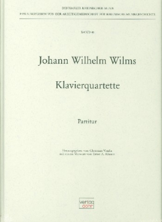 Quartette fr Violine, Viola, Violoncello und Klavier Partitur