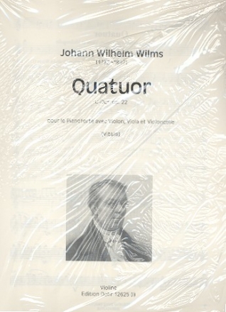 Quartett C-Dur op.22 fr Violine, Viola, Violoncello und Klavier Stimmen