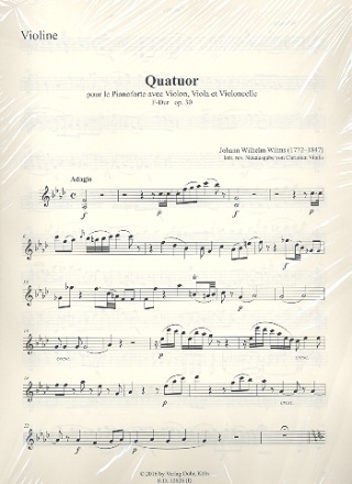 Quartett F-Dur op.30 fr Violine, Viola, Violoncello und Klavier Stimmen