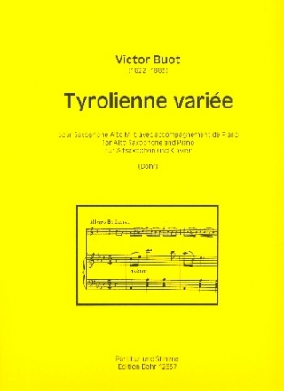 Tyrolienne varie fr Altsaxophon und Klavier