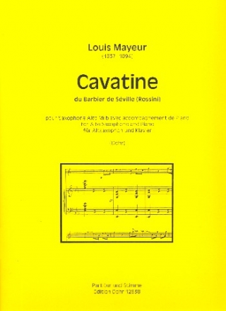 Cavatine du Barbier de Sville fr Altsaxophon und Klavier