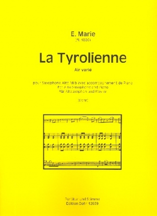 Tyrolienne varie fr Altsaxophon und Klavier