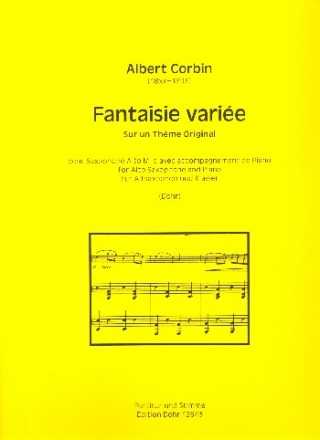 Fantaisie varie sur un thme original fr Altsaxophon und Klavier