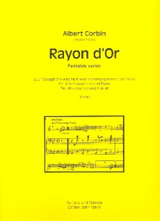 Rayon d'or fr Altsaxophon und Klavier