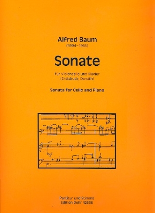 Sonate fr Violoncello und Klavier