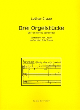 3 Orgelstcke ber sorbische Volkslieder fr Orgel