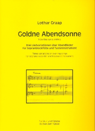 Goldne Abendsonne fr Sopranblockflte und Tasteninstrument