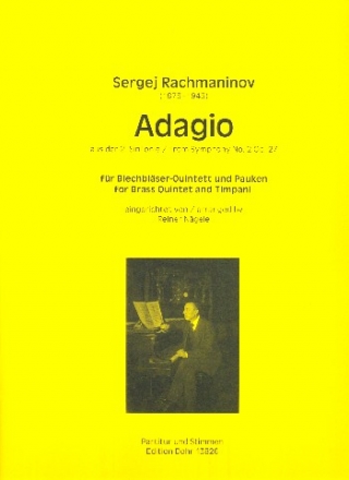 Adagio aus der Sinfonie e-Moll Nr.2 op.27 fr 2 Trompeten, Horn, Posaune, Tuba und Pauken Partitur und Stimmen