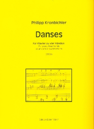 Danses fr Klavier zu 4 Hnden Spielpartitur