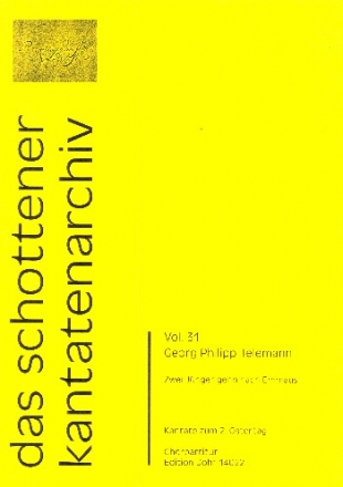 Zwei Jnger gehn nach Emmaus fr Soli, gem Chor und Instrumente Chorpartitur