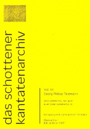 Seid barmherzig wie auch euer Vater barmherzig ist TVWV1:1268 fr Soli, gem Chor, 4 Oboen (andere Instrumente) und Bc Chorpartitur