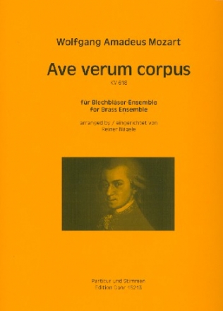 Ave verum corpus KV618 fr 3 Trompeten und 2 Posaunen (3 Trompeten, Posaune und Tuba) Partitur und Stimmen