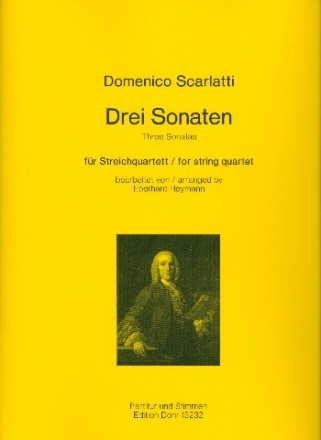 3 Sonaten fr Streichquartett Partitur und Stimmen