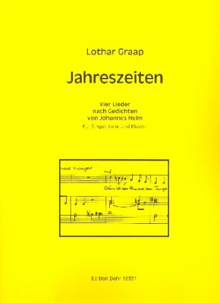 Jahreszeiten fr Gesang und Klavier