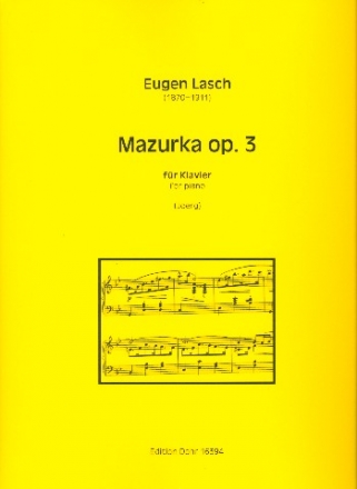 Mazurka op.3 fr Klavier