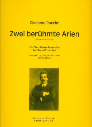 2 berhmte Arien fr 2 Trompeten, 2 Posaunen und Tuba Partitur und Stimmen