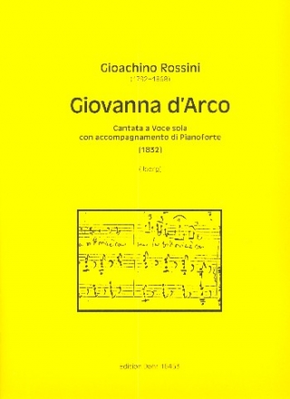 Giovanna d'Arco fr Gesang (Mezzosopran/Alt) und Klavier Partitur (it)