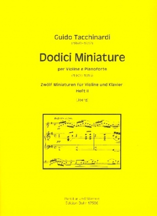 12 Miniaturen Band 2 (Nr.7-12) fr Violine und Klavier