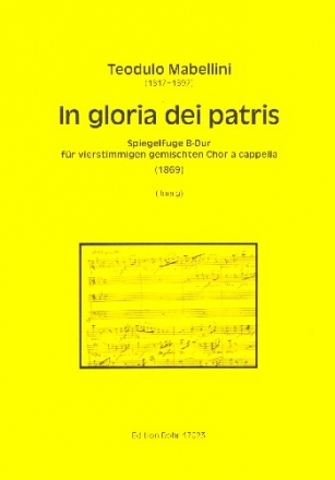 In gloria dei patris fr gem Chor a cappella Partitur