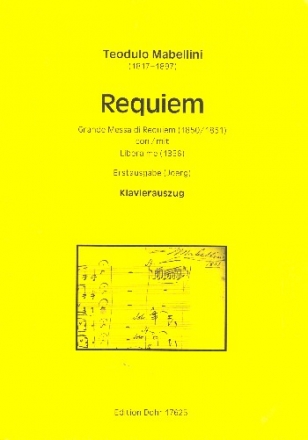 Requiem fr Soli, gem Chor und Orchester Klavierauszug