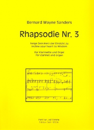 Rhapsodie Nr.3 fr Klarinette und Orgel