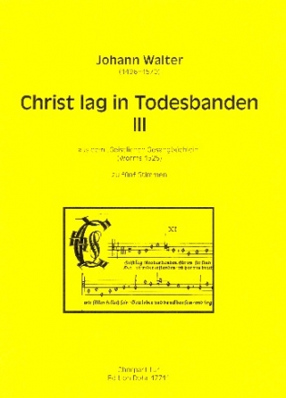 Christ lag in Todesbanden Nr.3 fr gem Chor a cappella Partitur