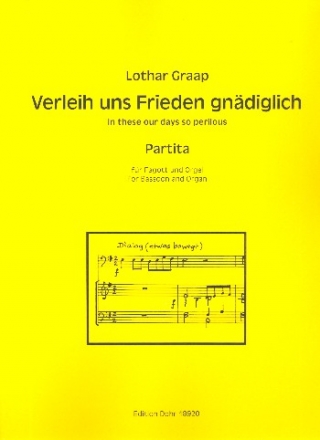 Verleih uns Frieden gndiglich fr Fagott und Orgel