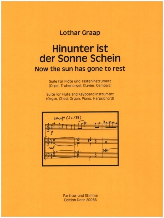 Hinunter ist der Sonne Schein fr Flte und Tasteninstrument