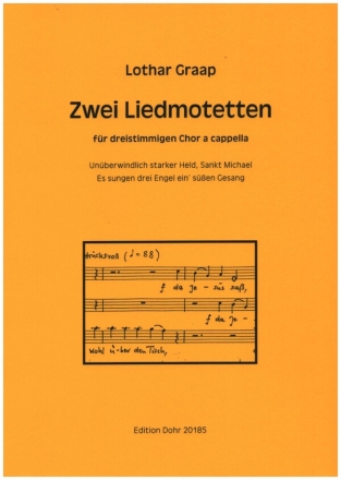 2 Liedmotetten fr gem Chor (SAB) a cappella Chorpartitur