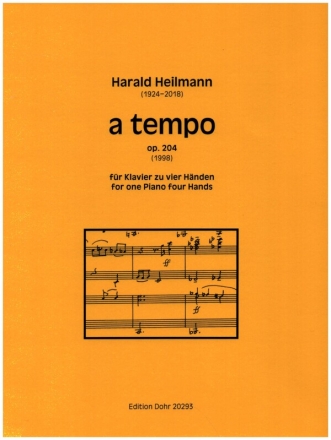 a tempo op.204 fr Klavier zu 4 Hnden Spielpartitur