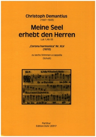 Meine Seel erhebt den Herren fr 6 Stimmen a cappella Chorpartitur