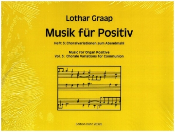 Musik fr Positiv Band 3 - Choralvariationen zum Abendmahl fr Orgel