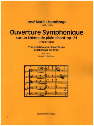 Ouverture Symphonique sur un thme de plain chant op.21 fr Orgel