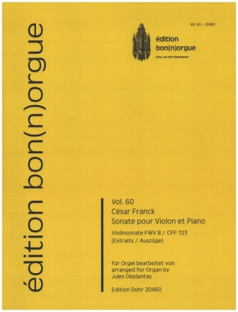 Sonate pour violon et piano FWV 8/CFF 123 pour orgue