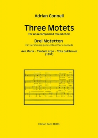 3 Motets fr gem Chor a cappella Partitur