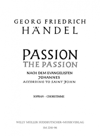 Passion nach dem Evangelisten Johannes (1704  Stimme(n) S