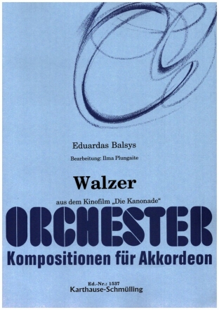 Walzer fr 4 Akkordeons und Bass Partitur