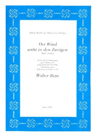 Der Wind weht in den Zweigen fr 2 Stimmen und Begleitung (Flte/Klavier/Streicher) Partitur