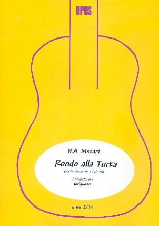 Rondo alla turca KV331 fr 2 Gitarren Partitur und Stimmen