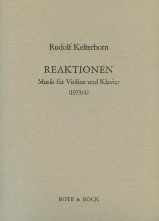 Reaktionen Violine und Klavier