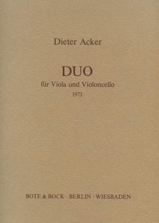 Duo Viola und Violoncello Spielpartitur