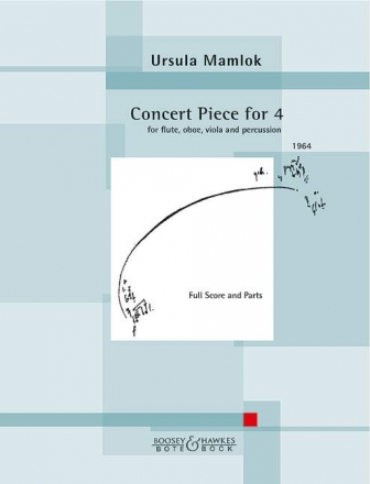 BB3266 Concert Piece for 4 fr Flte, Oboe, Viola und Schlagwerk Partitur und Stimmen