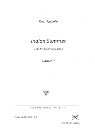 Indian Summer fr 4 Gitarren, Bass und Percussion Gitarre 4