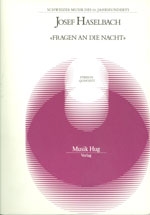 Haselbach, Josef Fragen an die Nacht Partitur