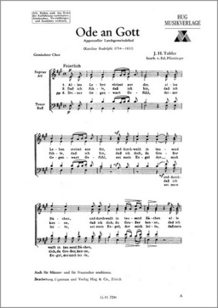 Tobler, Johann Heinrich Ode an Gott gemischter Chor