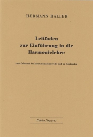 Haller, Herrmann Leitfaden zur Harmonielehre Buch