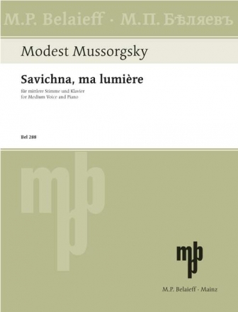 Mussorgskij, Modest Savichna, ma lumire fr Bariton und Klavier