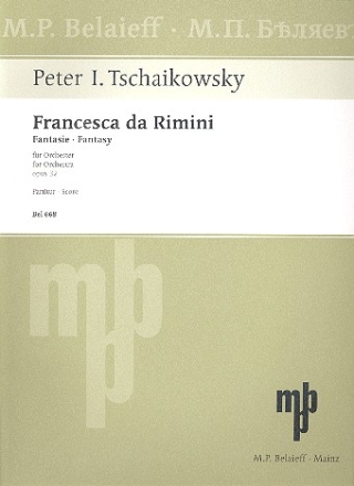 Francesca da Rimini op.32 fr Orchester Partitur